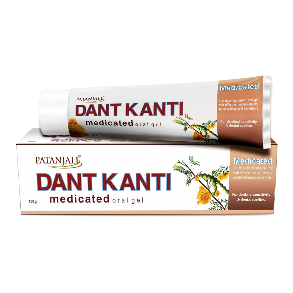 PATANJALI Dant Kanti Medicated Oral Gel for Teeth Whitening Toothpaste (100 g)