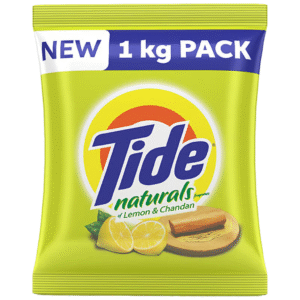 Tide Naturals Washing Detergent Powder, Lemon & Chandan, 1 Kg