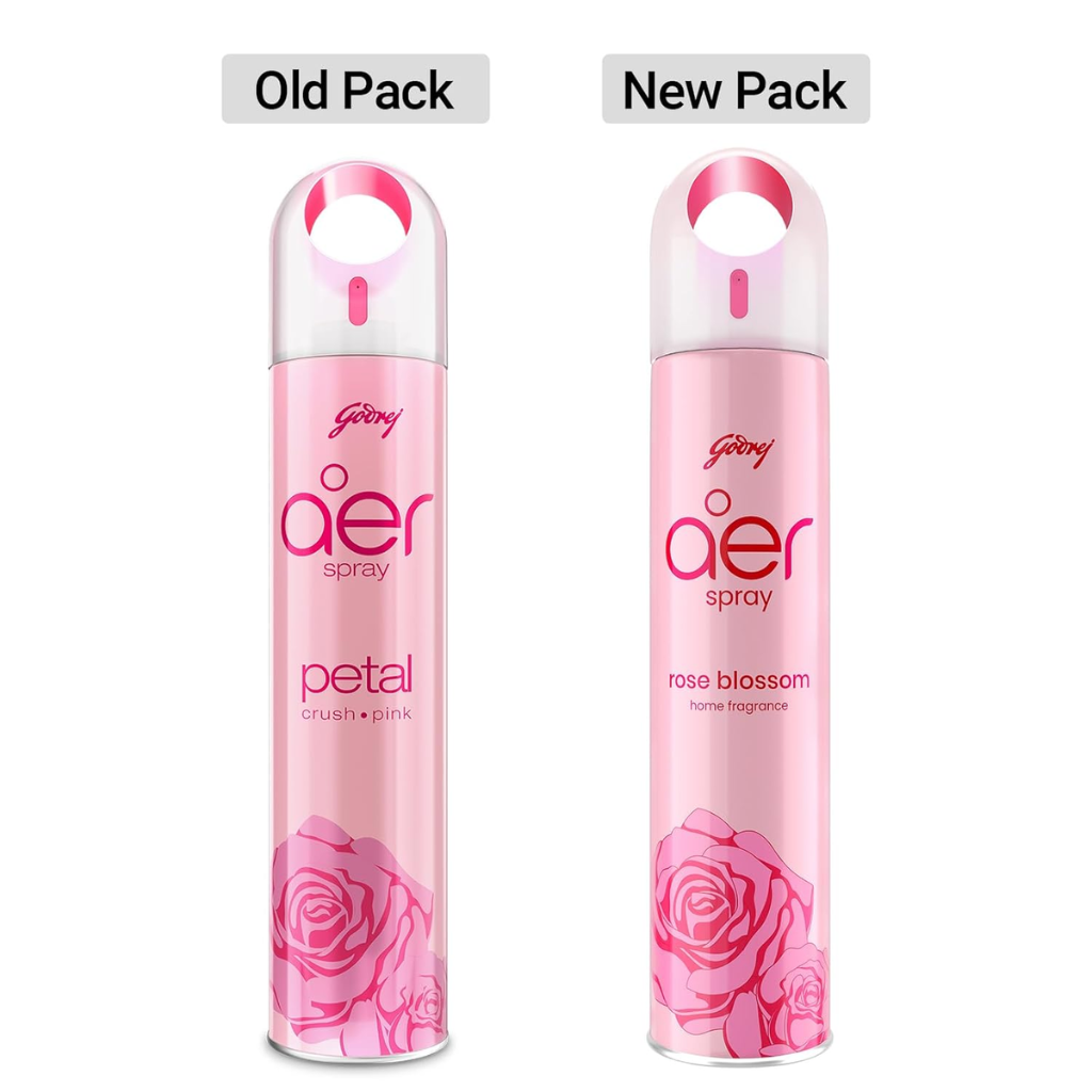 Godrej Aer Room Freshener - Rose Blossom Spray Petal Crush Pink (220 ml) - Image 3
