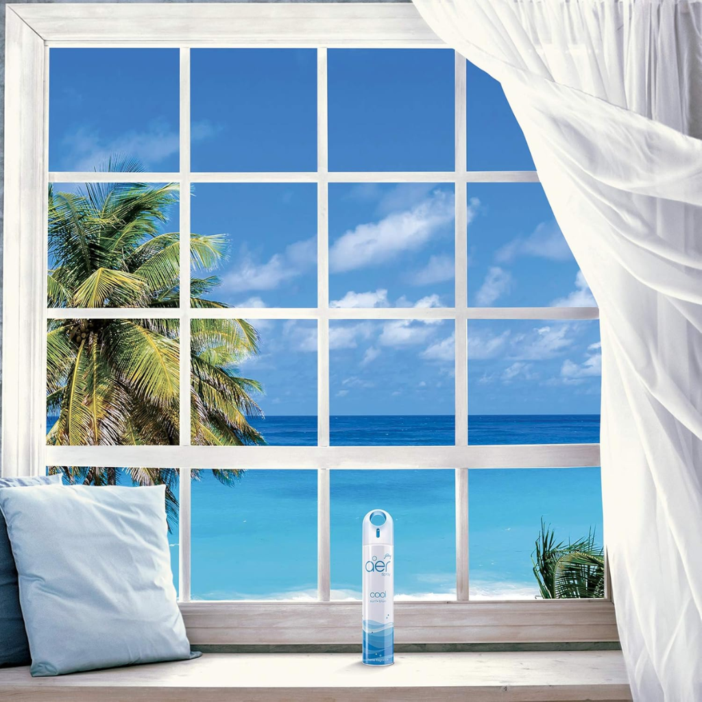 Godrej Aer Room Freshener - Cool Aqua Spray COOL SURF BLUE (220 ml) - Image 2