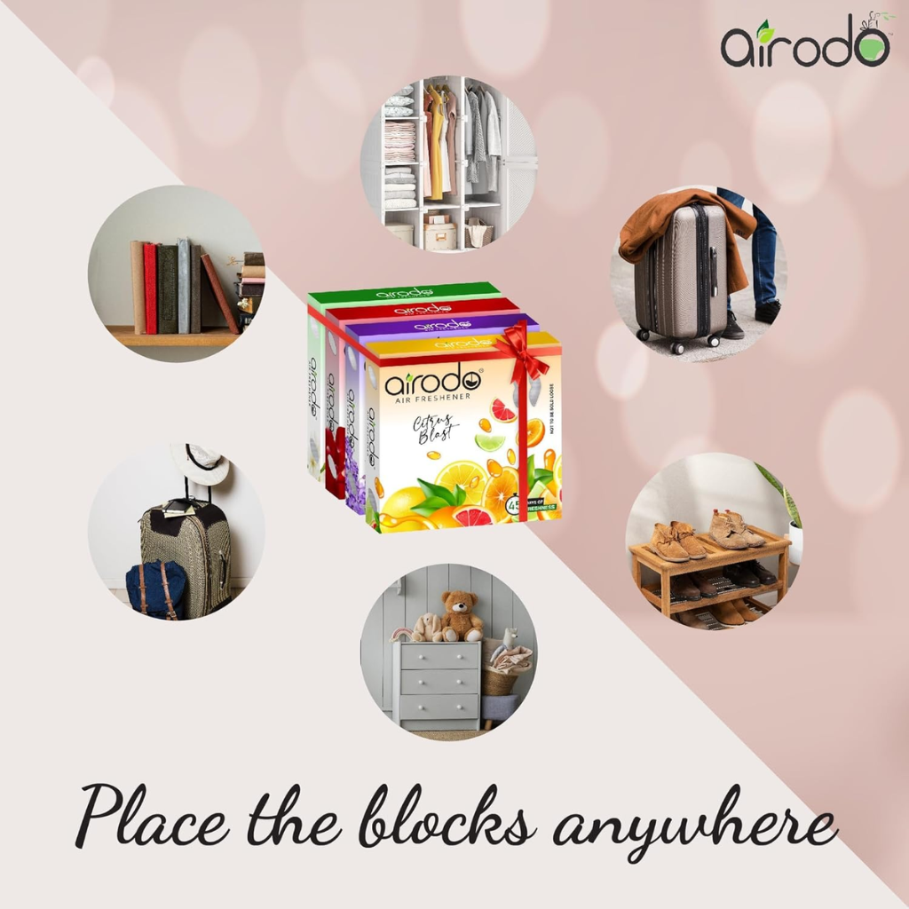 AIRODO – AIR FRESHNER BLOCKS (PACK OF 4) - Image 3