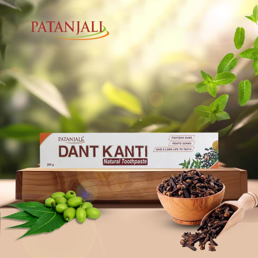 Patanjali Dant Kanti Herbal Toothpaste 200g - Image 2