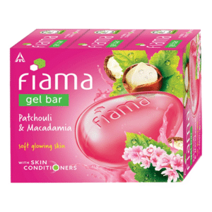 Fiama Patchouli & Macadamia Gel Bar for Soft Glowing Skin, Skin Friendly PH, Safe On Skin (125gm)