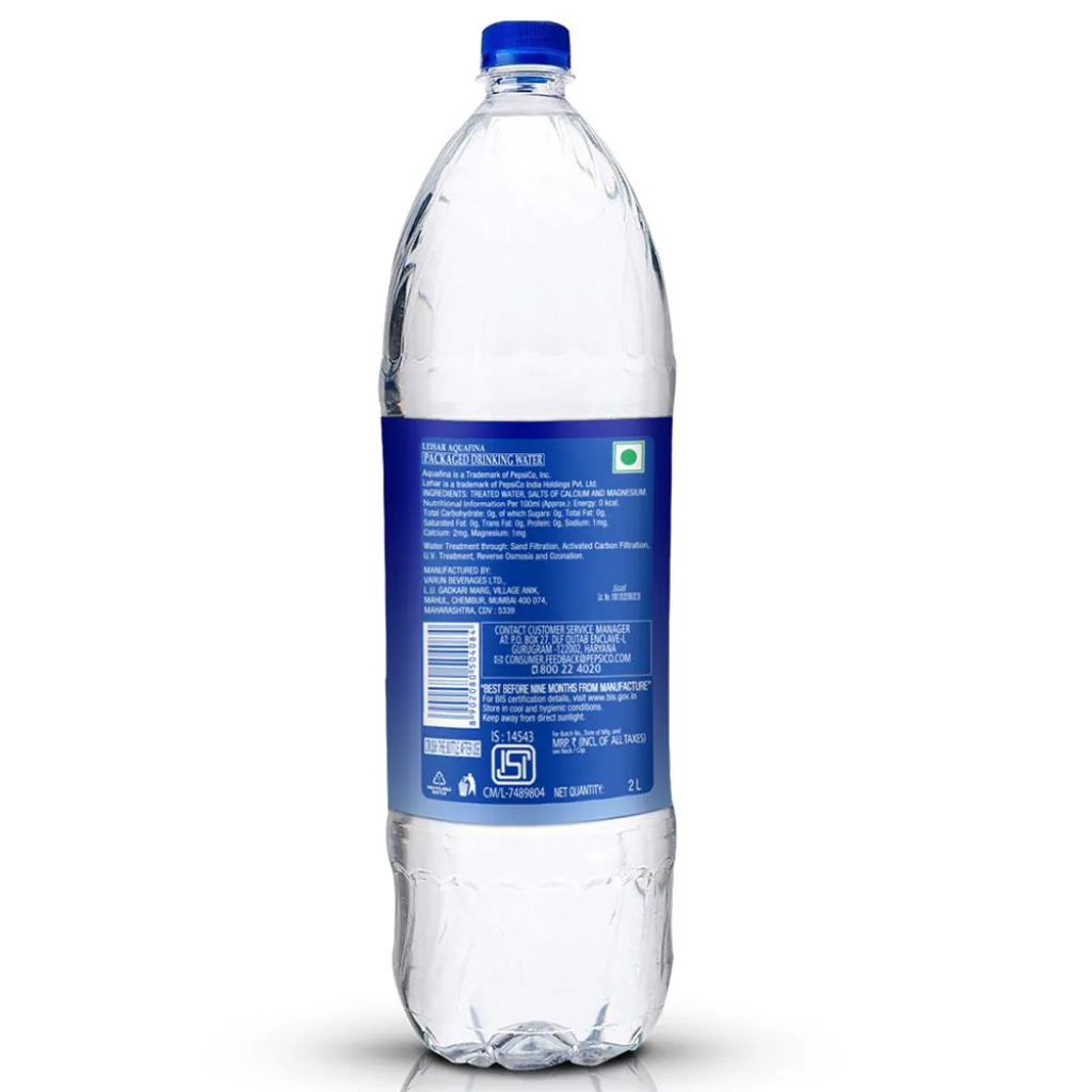 Aquafina Packaged Drinking Water, 2 L (Pack Of 9 Bottle) - Image 3