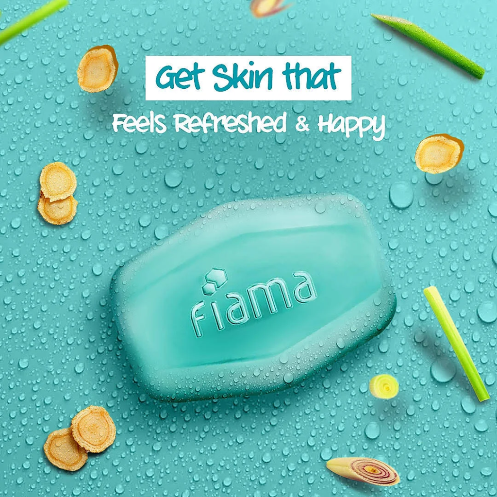 Fiama Men Energizing Sport Gel Bar with Ginseng and Lemongrass with skin conditioners 125 gm - Image 3