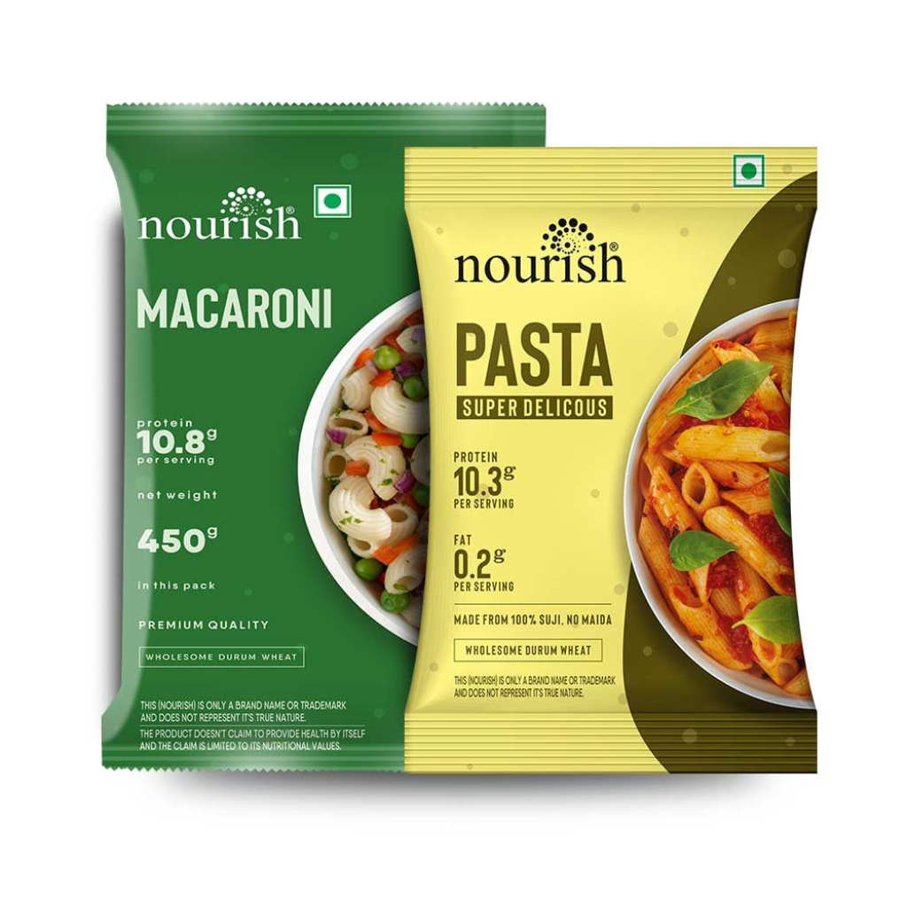 NOURISH Macaroni & Penne Pasta (450G+450G) Combo