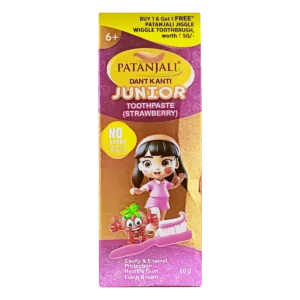 Patanjali Dant Kanti Junior Toothpaste (Strawberry) - 80 gm