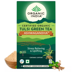 organic indiaTulsi Green Tea Ashwagandha 25 Tea Bags