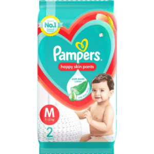 Pampers Happy Sleep Medium Size Baby Diaper 7 - 12kg Pants 2 No'S