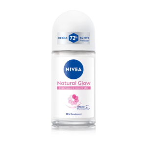 NIVEA Natural Glow Smooth Skin Deodorant Underarm Roll On For Women | 50 Ml