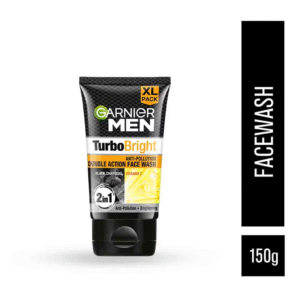 Garnier Men's Turbo Bright Anti-Pollution Double Action Face Wash 100gm