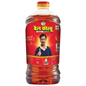 Bail Kolhu Kachi Ghani Mustard Oil (Cooking Oil Sarso Ka Tel) 5 L Jar