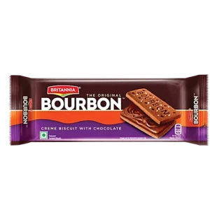 Britannia The Original Bourbon Creme Biscuit - With Chocolate, 150 g