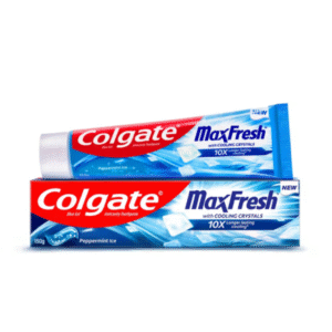 Colgate MaxFresh Breath Freshner Cavity Protection Toothpaste, 150g, Peppermint Ice, Blue Gel Paste with Menthol, Cooling crystals for fresh breath