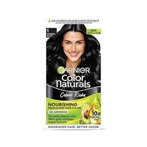 Garnier Color Naturals Crème hair color, Shade 1 Natural Black, 70ml + 60g