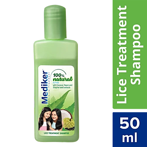 Mediker Lice Treatment Shampoo - Coconut, Neem, 100% Natural, 50 ml