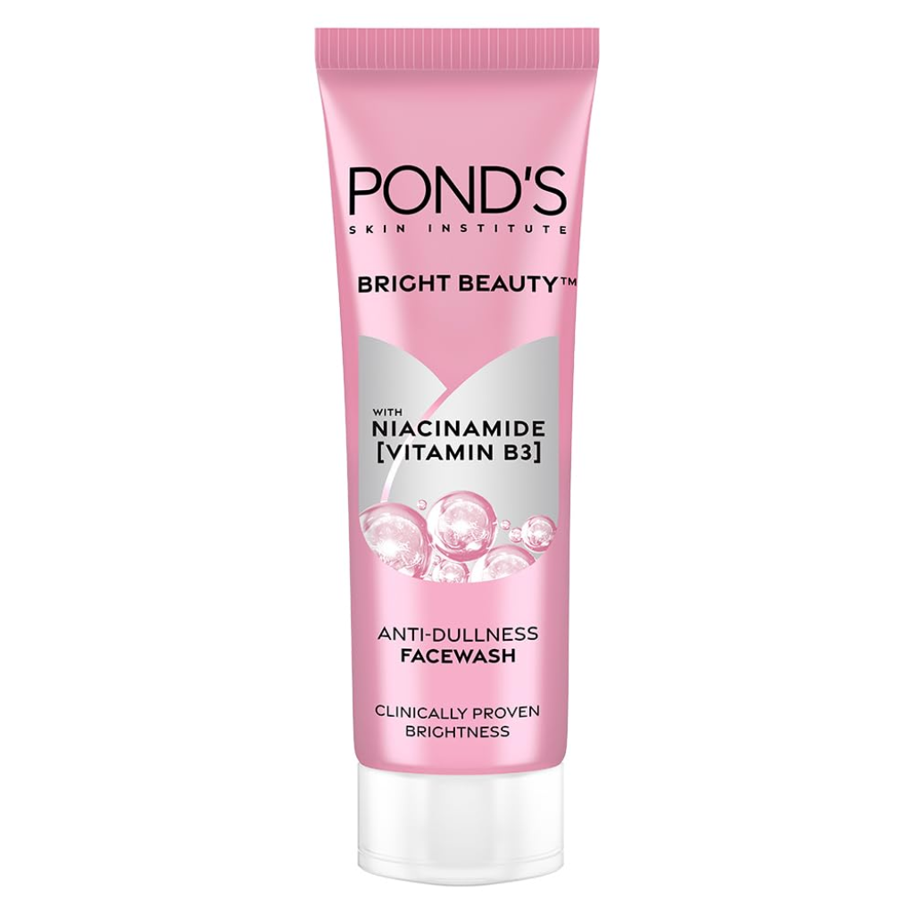 Ponds Bright Beauty Facewash with Niacinamide, For Glass Skin-like Shine, 50 g