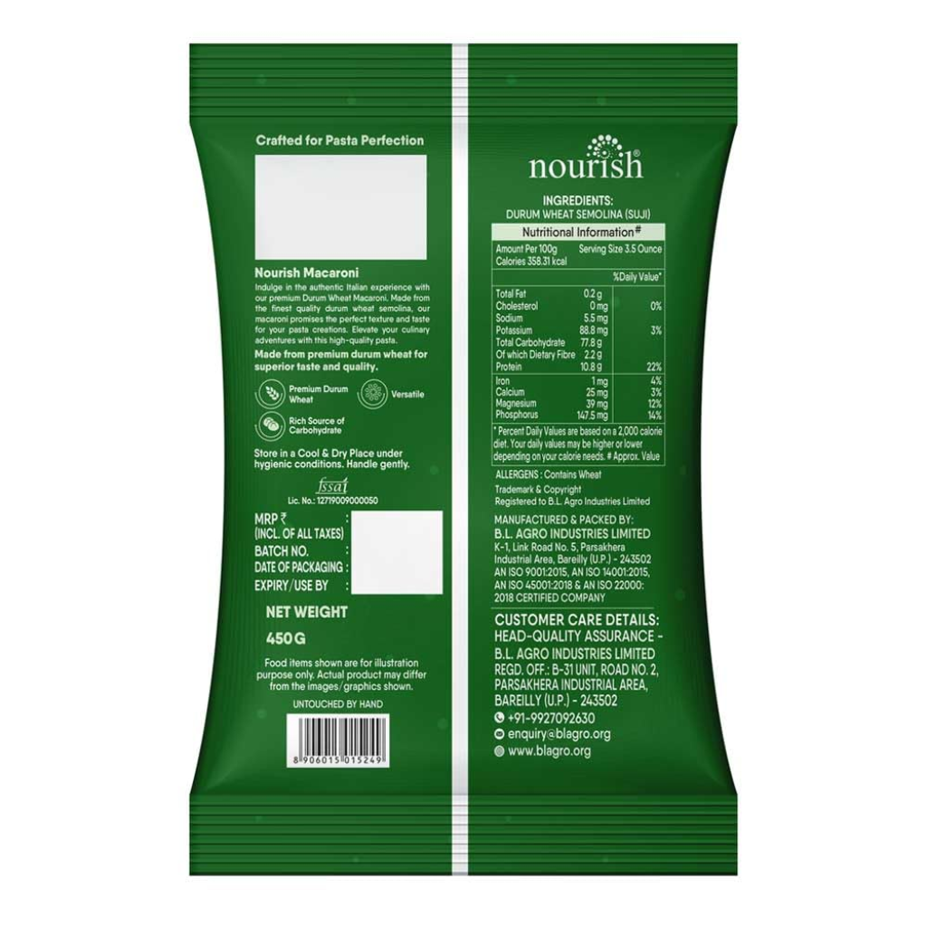 NOURISH Macaroni & Penne Pasta (450G+450G) Combo - Image 2
