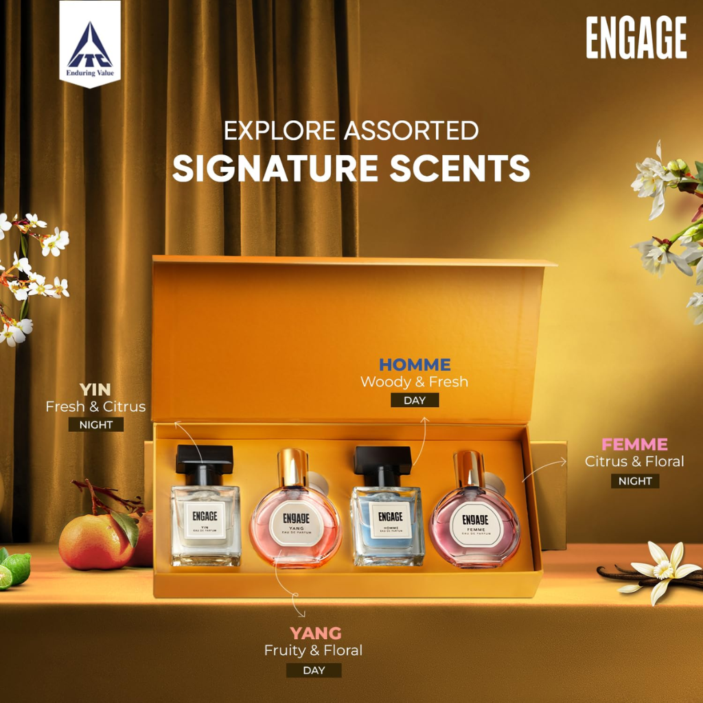 Engage Gift Set - Luxury Perfume For Women & Men 100ml, Long Lasting Smell Men & Women Perfume, (25ml x 4) - Image 2