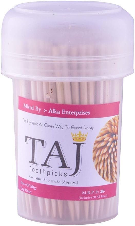 Taj Wooden Tooth Pick - Pack of 1 - Image 2