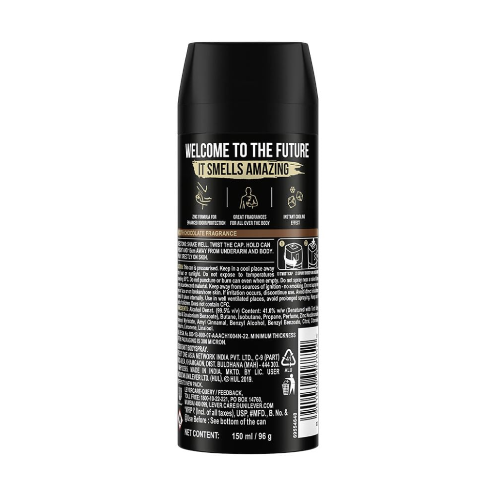 Axe Dark Temptation Long Lasting Deodorant Bodyspray For Men 150 ml - Image 3