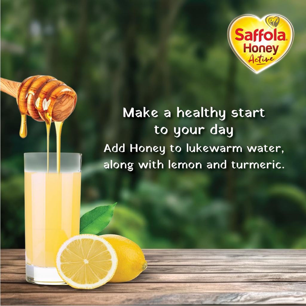 Saffola Honey Active - 250 g Jar (Free Saffola Honey 100g) - Image 3