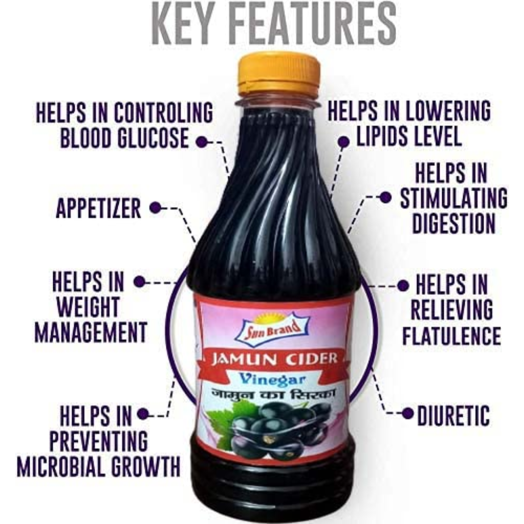 Sun Brand - Jamun Cider Vinegar | Jamun Ka Sirka | 600 ml - Image 3