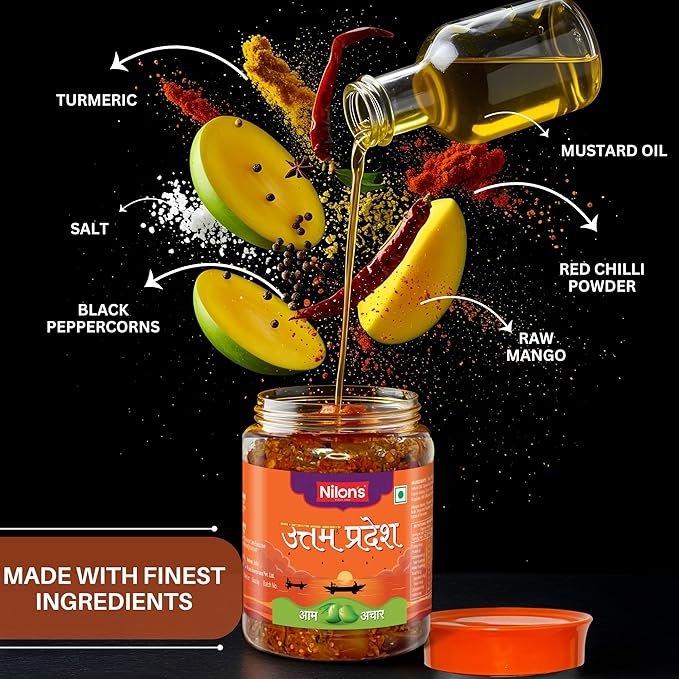 Nilon's Uttam Pradesh Mango Pickle - 1 Kg - Image 3