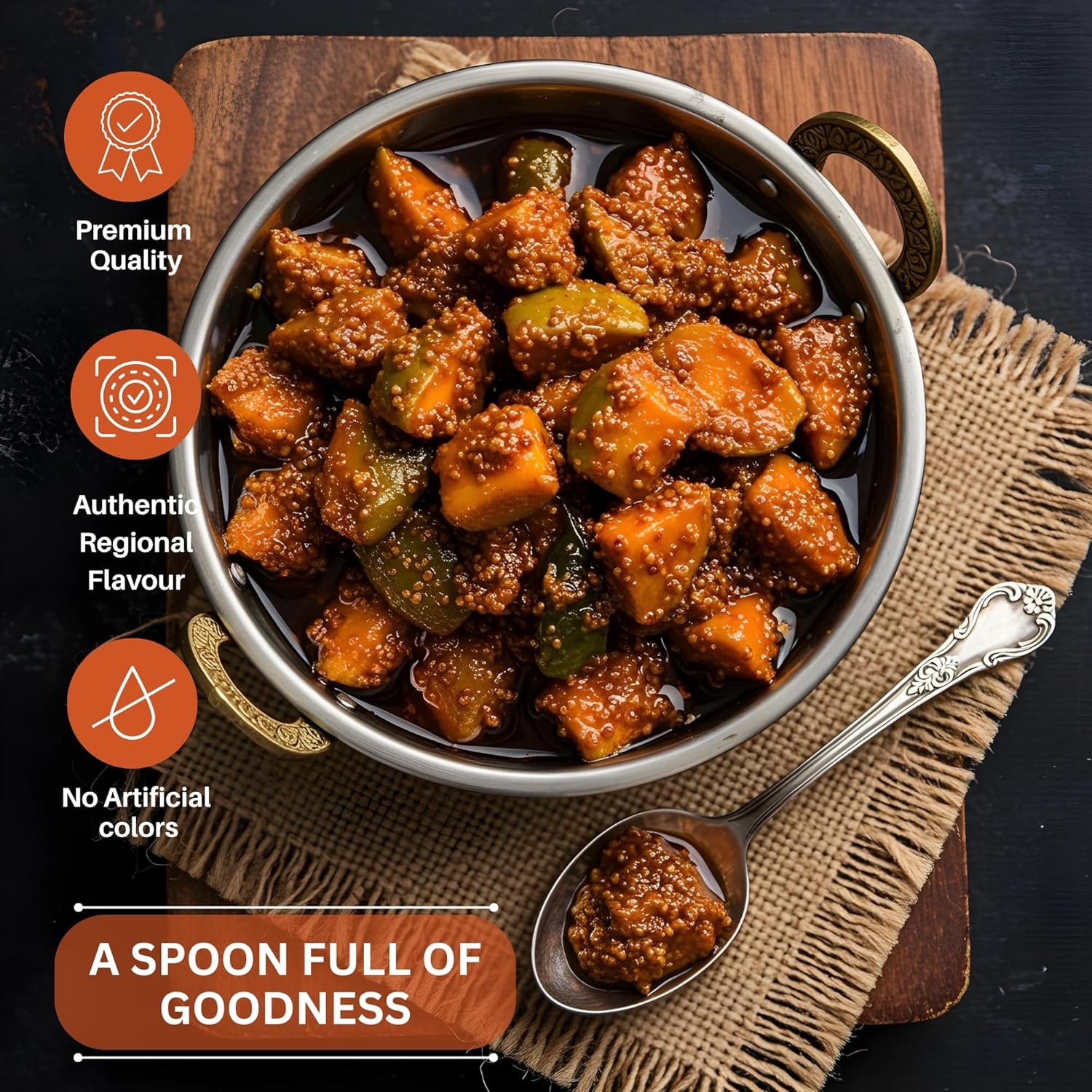 Nilon's Uttam Pradesh Mango Pickle - 1 Kg - Image 4