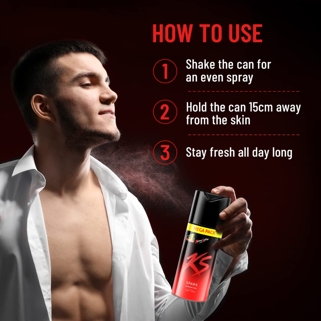 KamaSutra Spark Deodorant Spray - For Men, 220 ml - Image 6