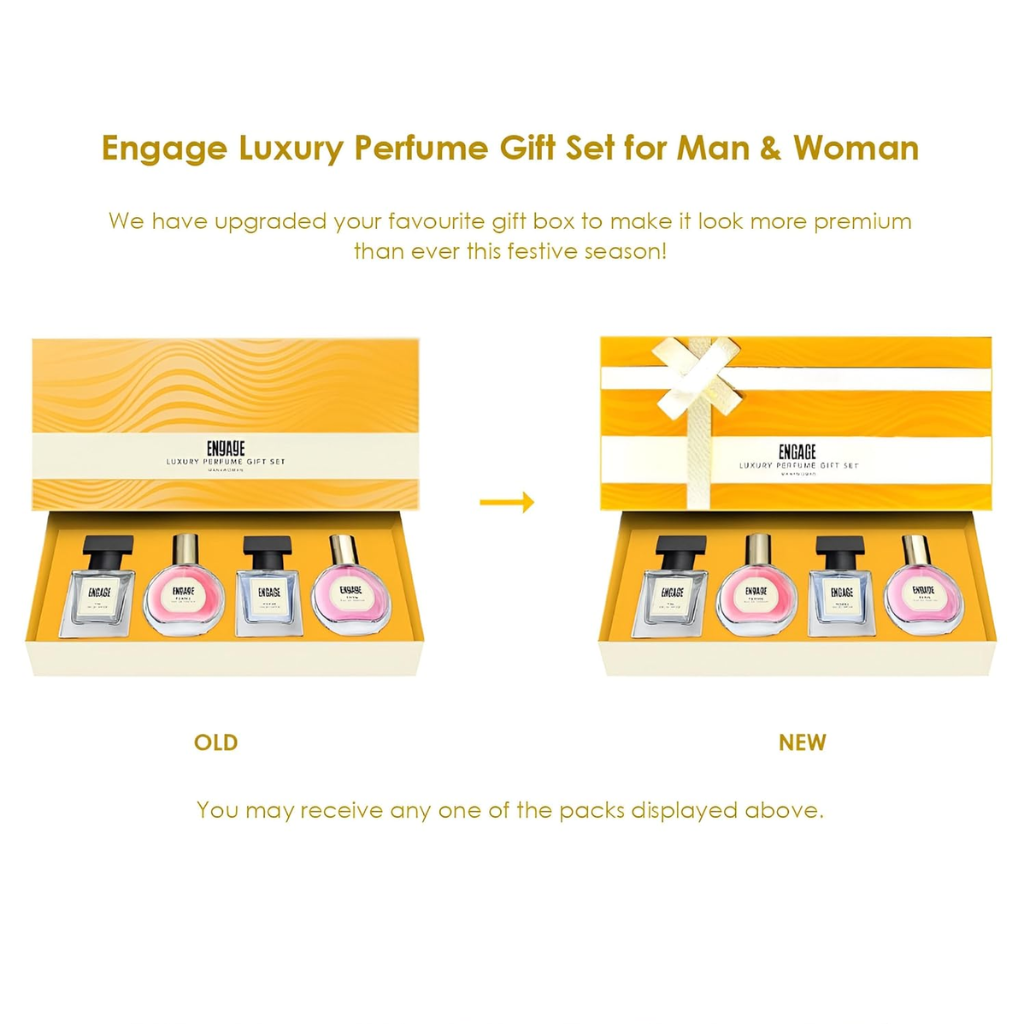 Engage Gift Set - Luxury Perfume For Women & Men 100ml, Long Lasting Smell Men & Women Perfume, (25ml x 4) - Image 6