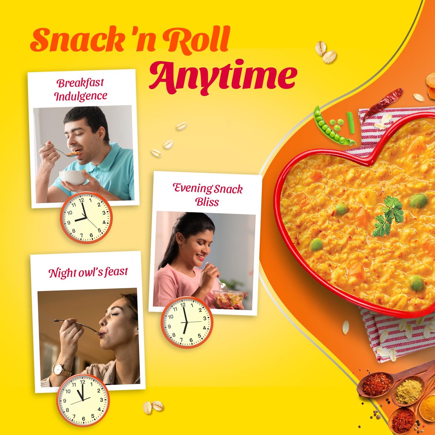 Saffola Masala Oats | Classic Masala | Tasty, Anytime Snack | 500 gm - Image 6