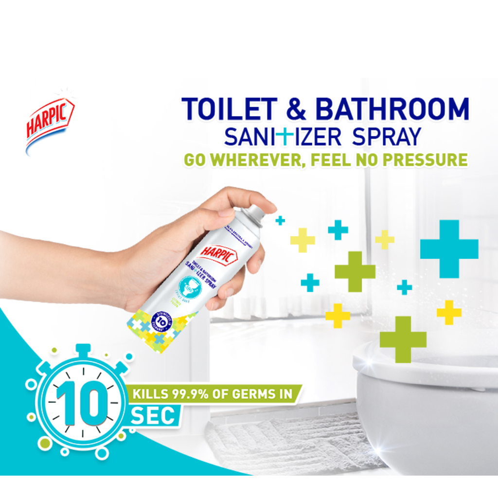 Harpic Toilet & Bathroom Sanitizer Spray - 50 ml - Image 5