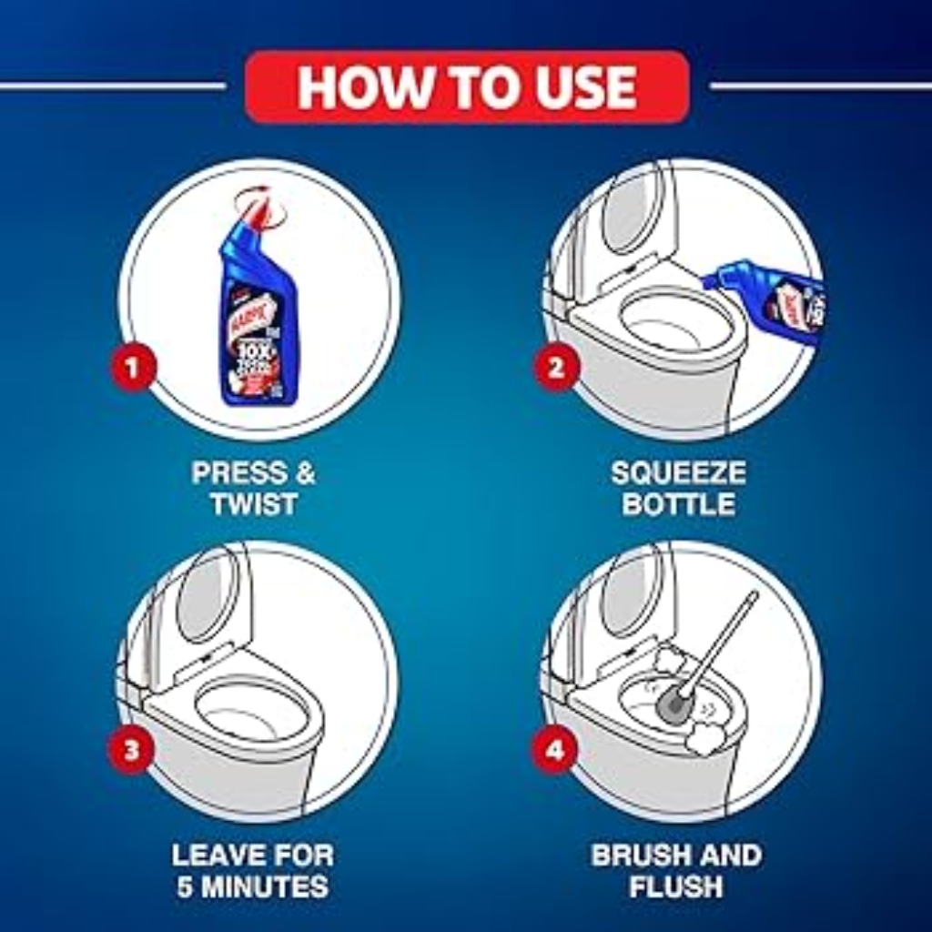 Harpic Disinfectant Toilet Cleaner Liquid - Original, 1 L - Image 4