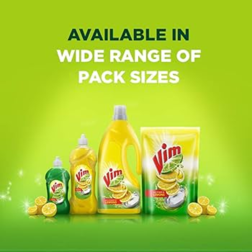 Vim Dishwash Anti Smell Liquid Dish Cleaning Gel - 750ml - Image 4
