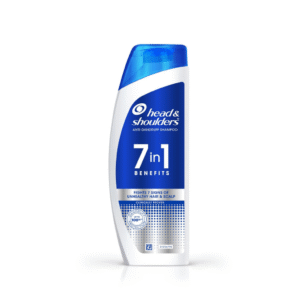 Head & Shoulders 7in1 Anti-dandruff Shampoo | Multi-action formula | Complete Solution for unhealthy scalp | 7 benefits for Men and Women, 340 ml