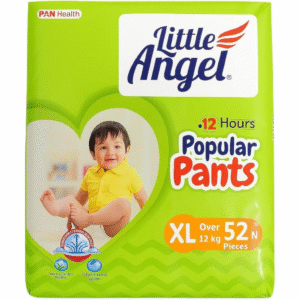 Little Angel Baby Diaper Pants (Popular Pants)- XL Size (Over 12 kg), 52 Pieces | 12-Hour Protection |