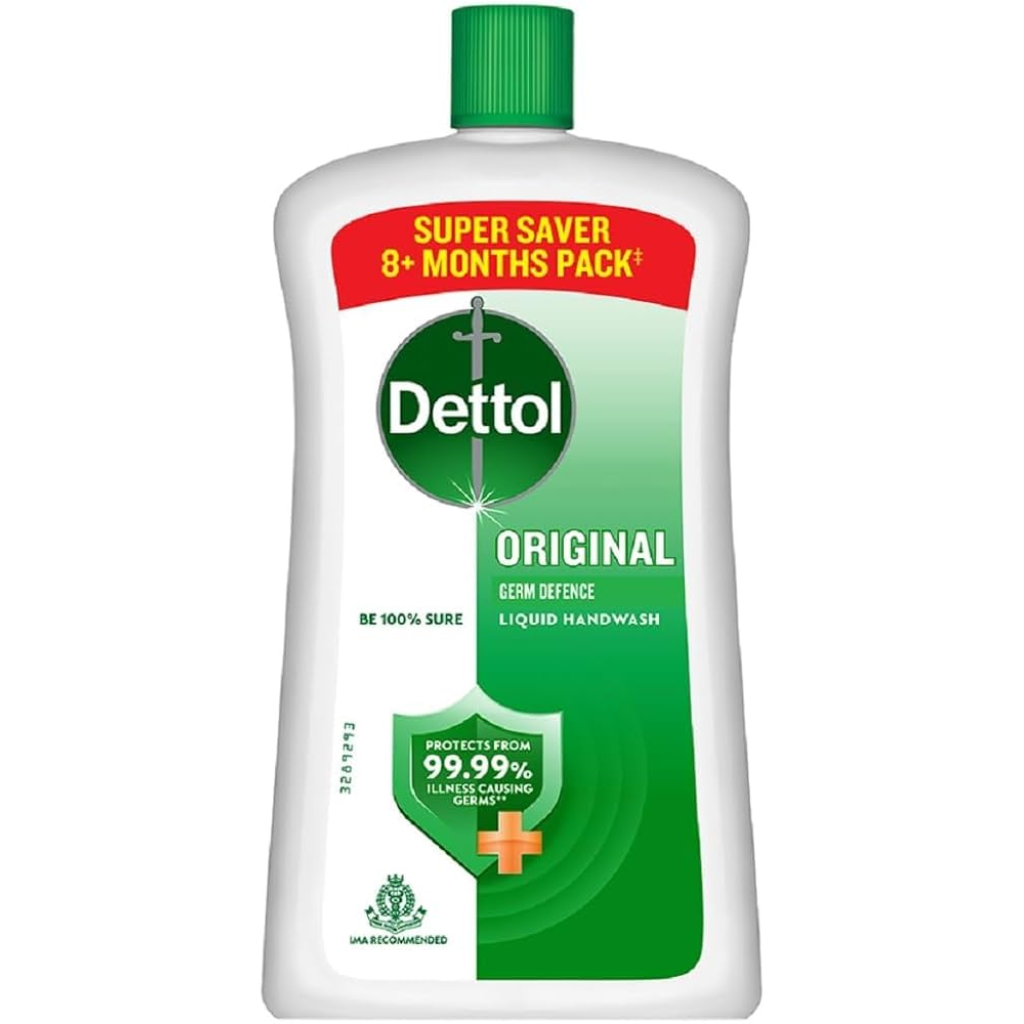 Dettol Liquid Handwash Bottle - Original Hand Wash- 875ml | Germ Defence Formula | 10x Better Germ Protection