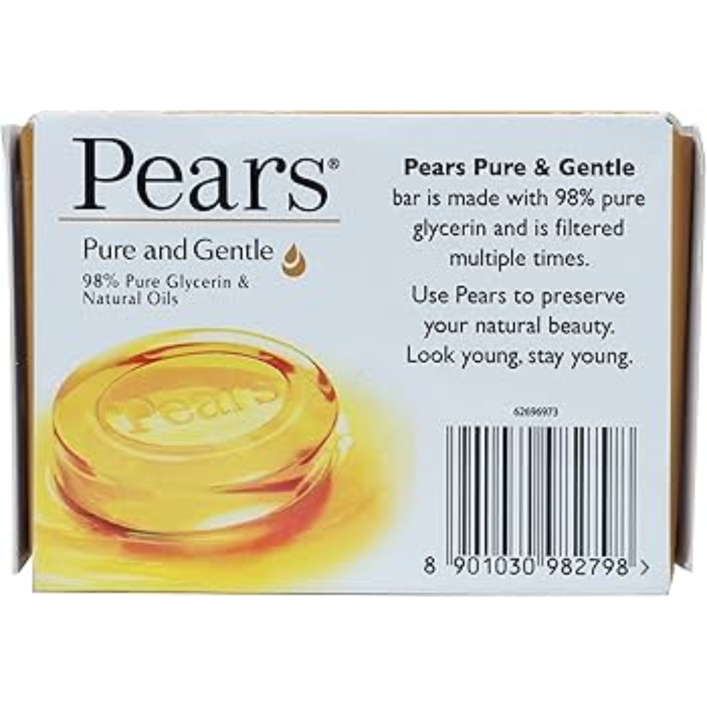 Pears Pure and Gentle Bathing Bar, 100g - Image 5