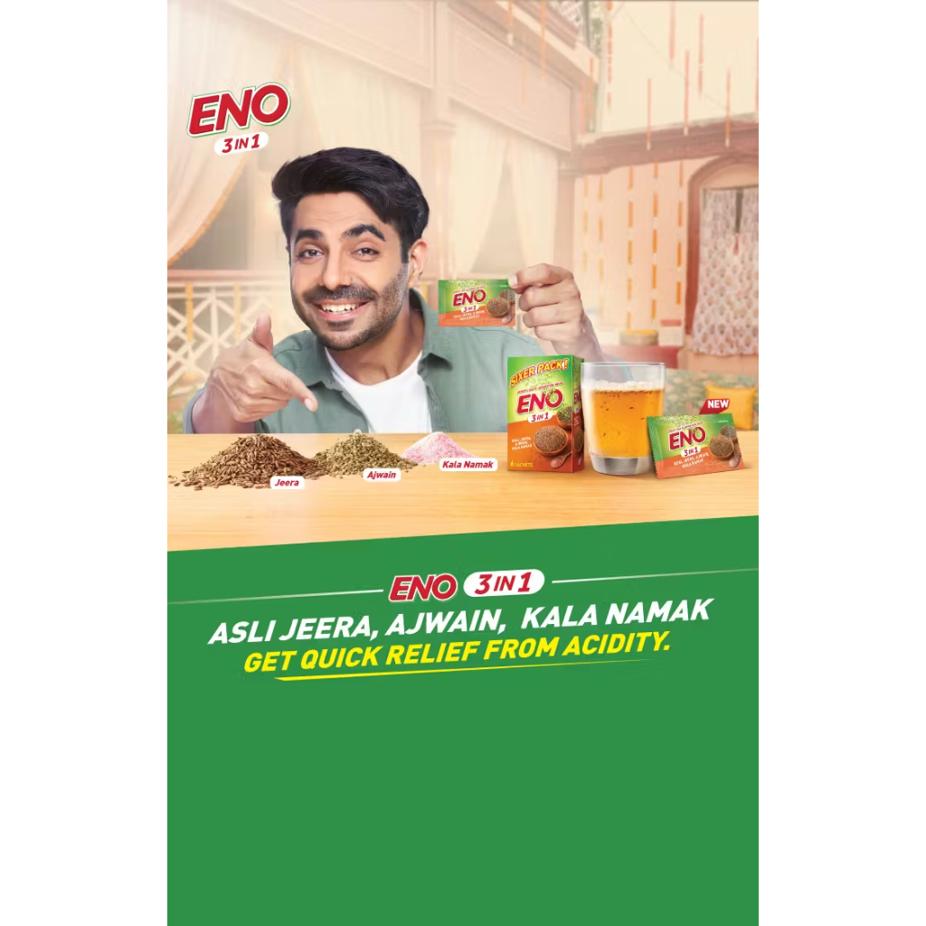 Eno 3 In 1 Real Jeera, Ajwain, Kala Namak 6 Sachets - Image 7