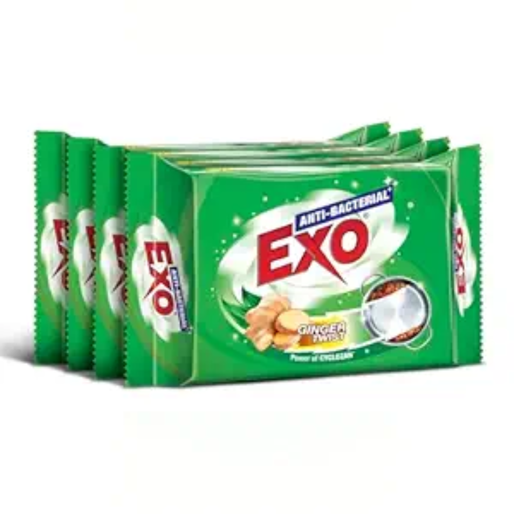Exo Dishwash Bar, 480gm (120gm X (3 + 1 Bar Free)