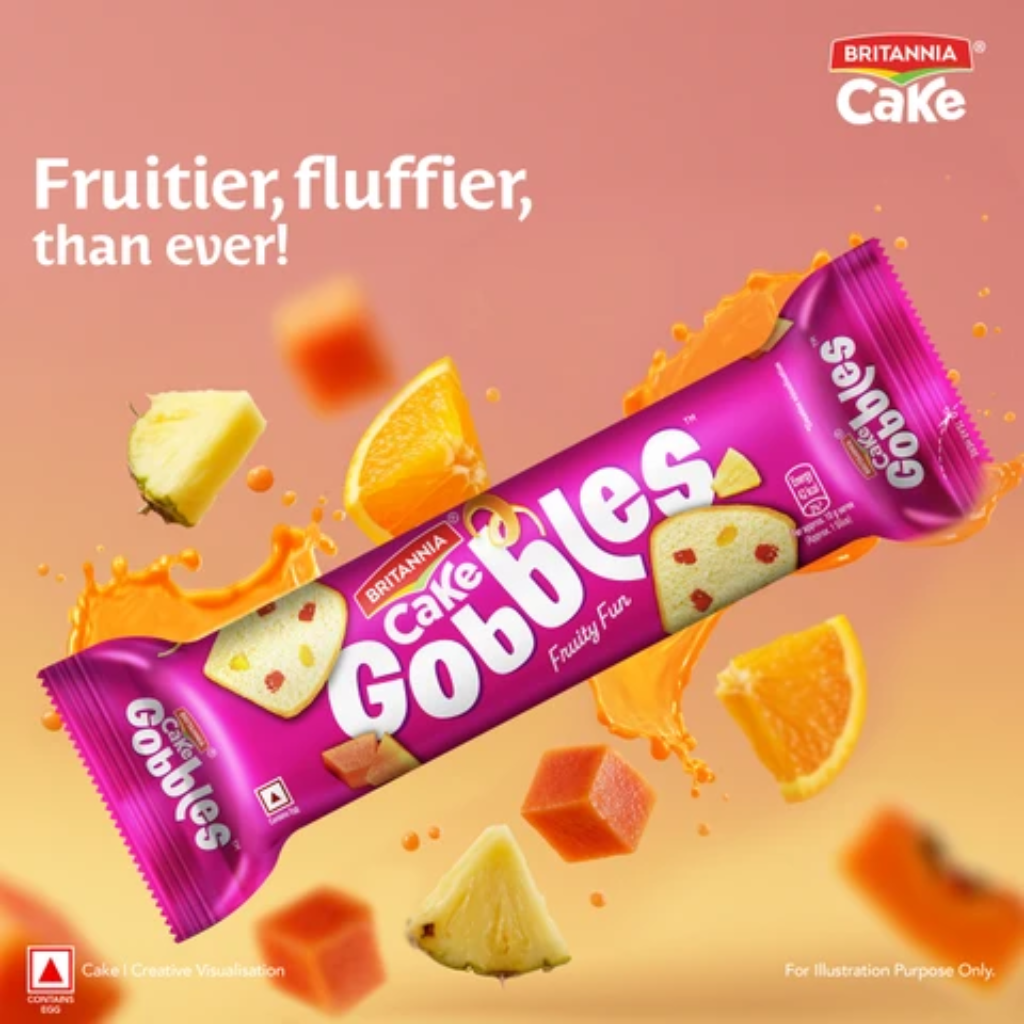 Britannia Fruity Fun Gobbles Cake, 100 g - Image 2
