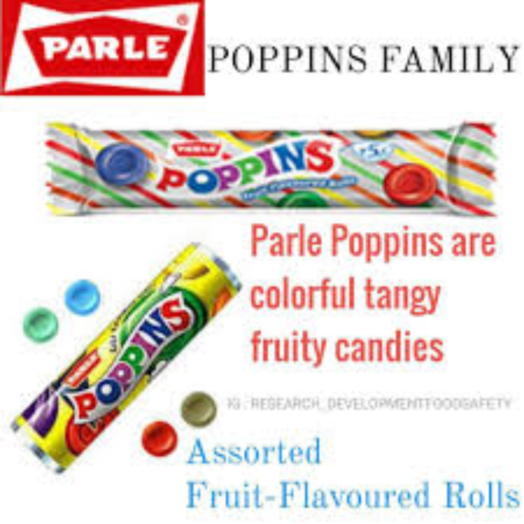 Parle Poppins Candy - Fruit Flavoured Rolls, Tangy & Crunchy, 100 g - Image 3