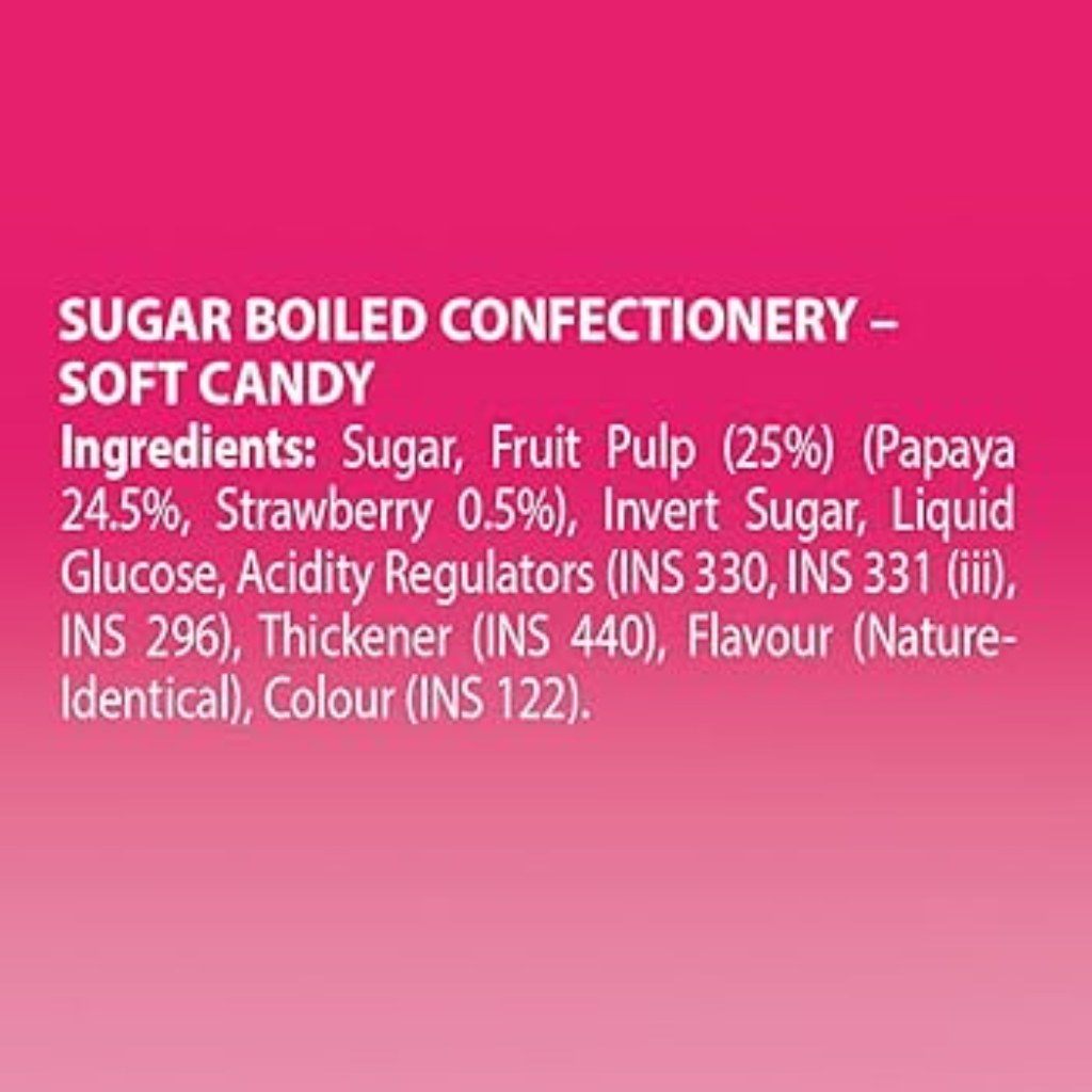 Alpenliebe Juzt Jelly, Strawberry Pouch, 140 gm - Image 4