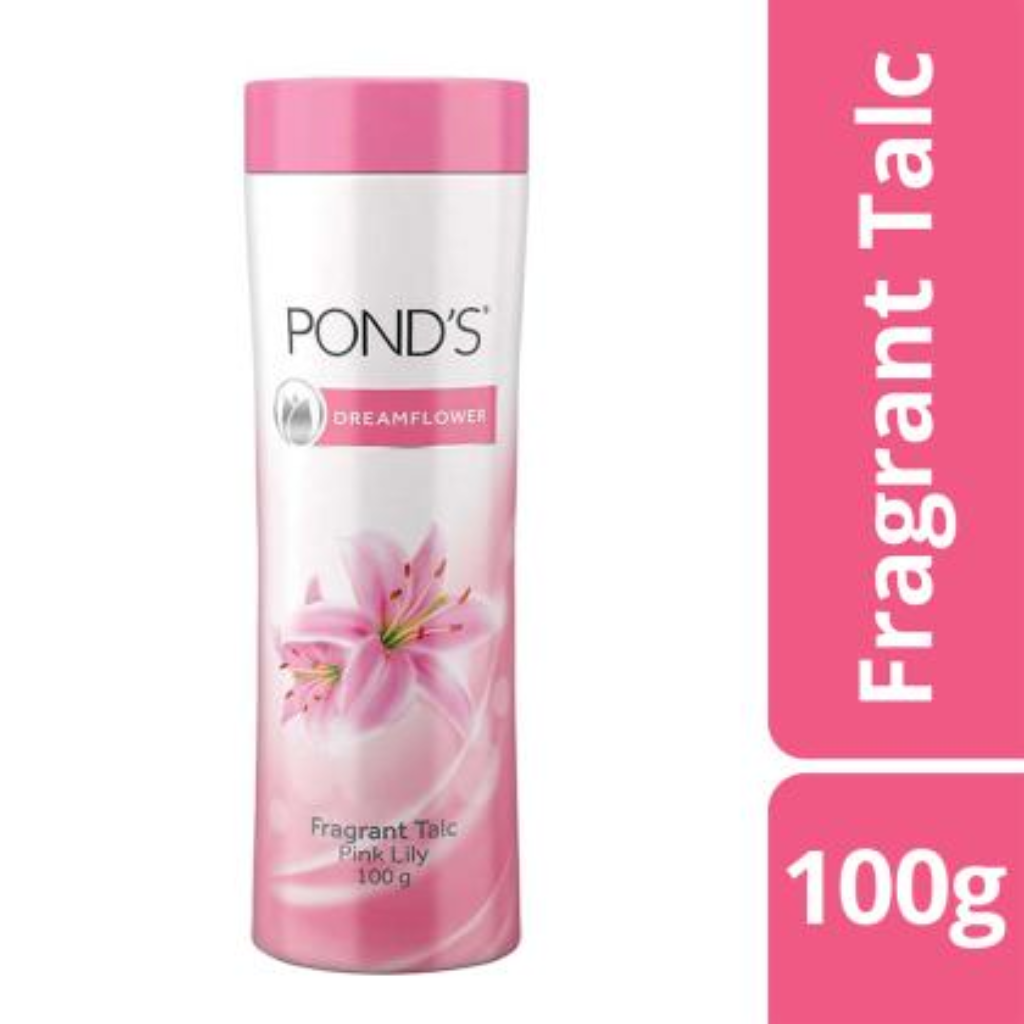 Pond's Dreamflower Pink Lily Fragrant Talc, 100 g - Image 5